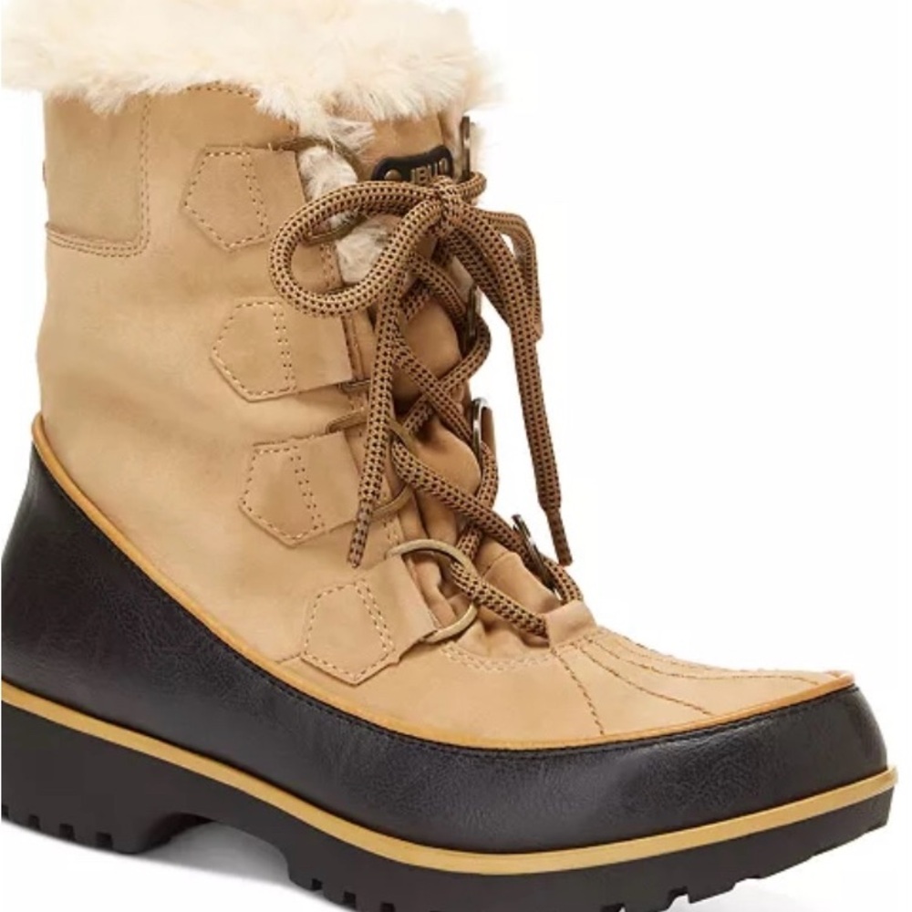 JBU Tan and Black Winter Boots